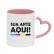 Caneca Branca c/ Alça Coração Personalizada