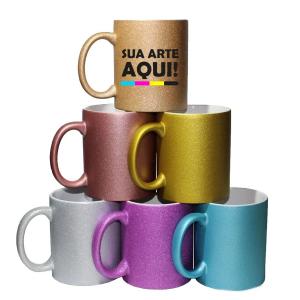 Caneca c/ Glitter Personalizada      